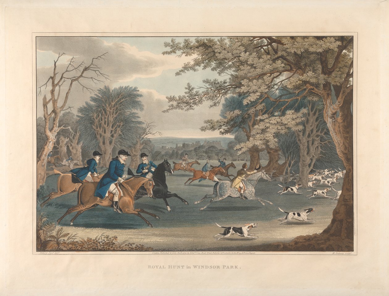 Royal Hunt i Windsor Park av James Pollard