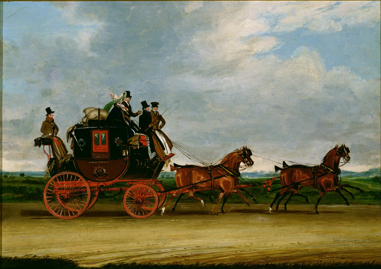 The Dover til London Mail av James Pollard