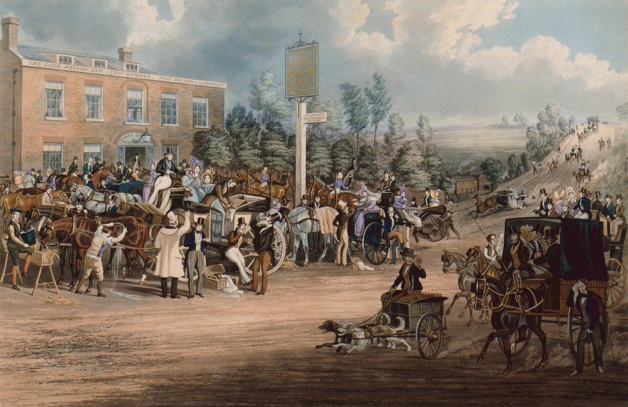 The Lord Nelson Inn, Cheam av James Pollard