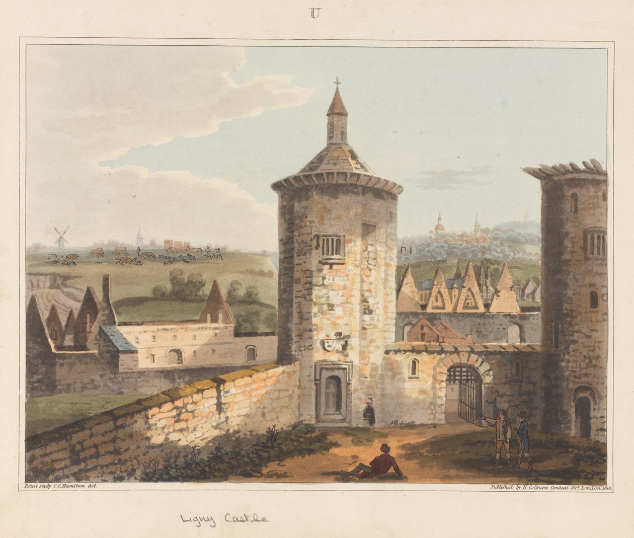?Ligny slott?, 1815 av James Rouse