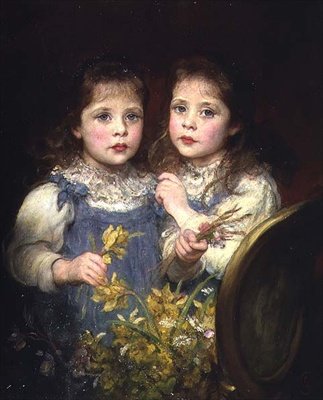 The Twins, ca. 1901 (olje på lerret) av James Sant