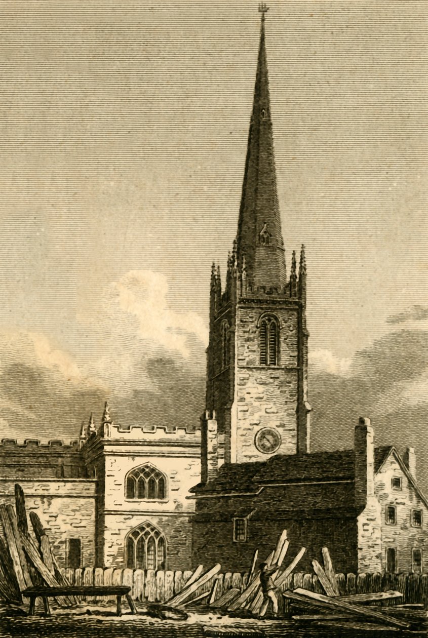 'St. Nicholas Church, Liverpool', 1812. av James Sargant Storer