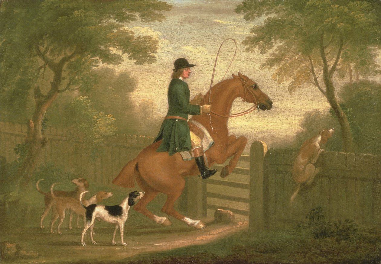 Huntsman with his Hounds in a Landscape av James Seymour