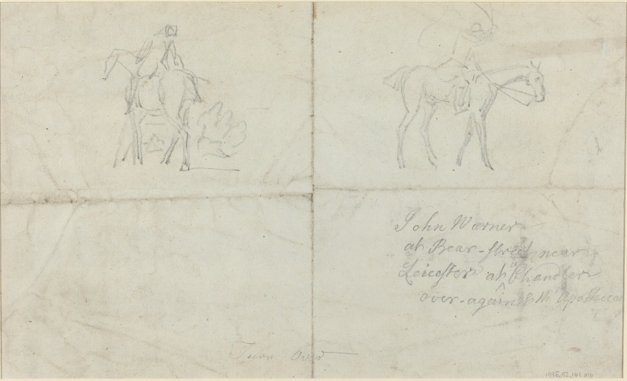 Ridende ryttere [verso] av James Seymour