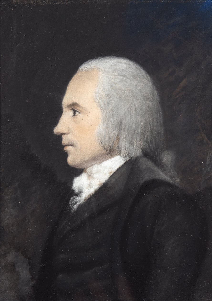 Aaron Burr (pastell på grått papir) av James Sharples