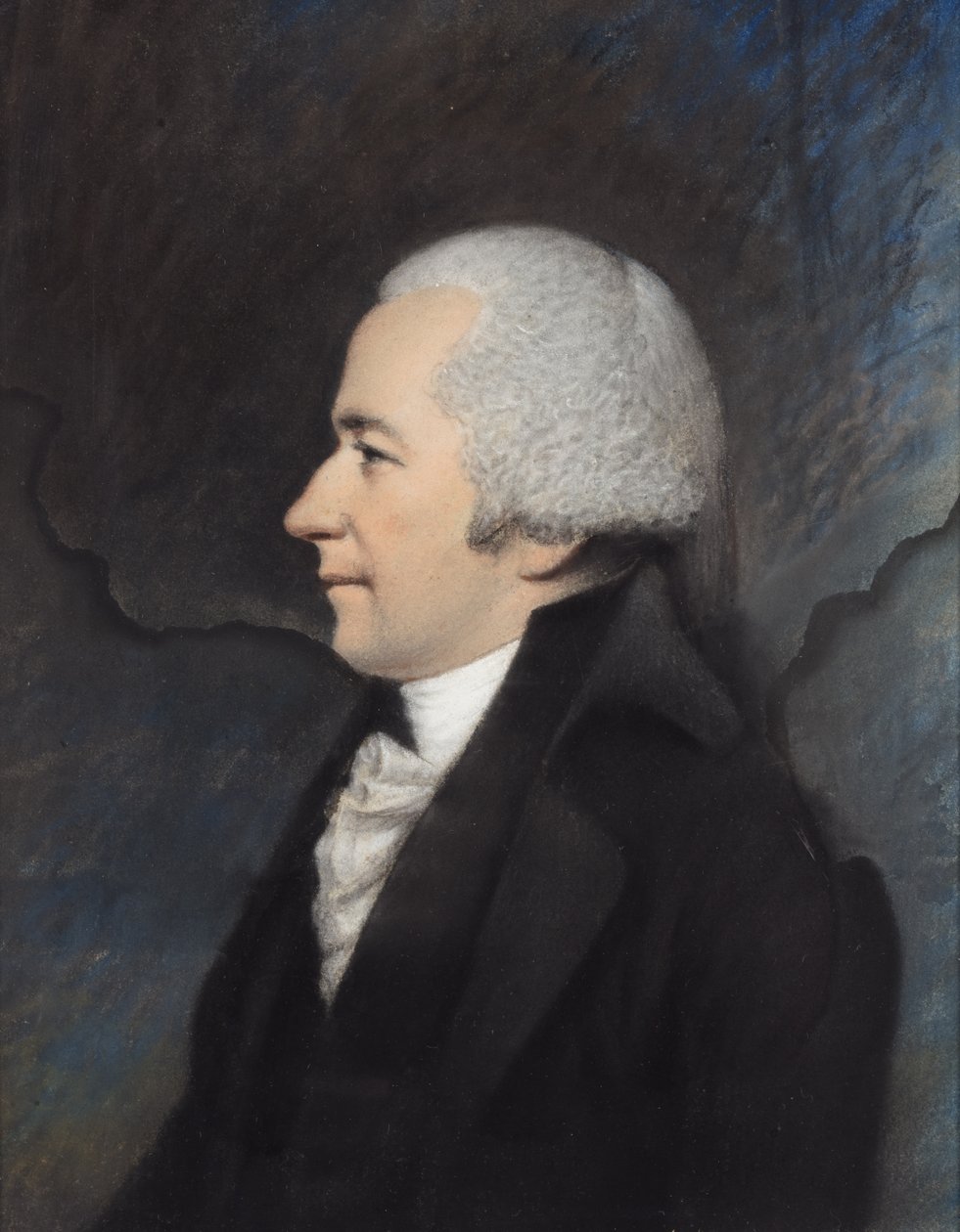 General Alexander Hamilton (pastell på grått papir) av James Sharples