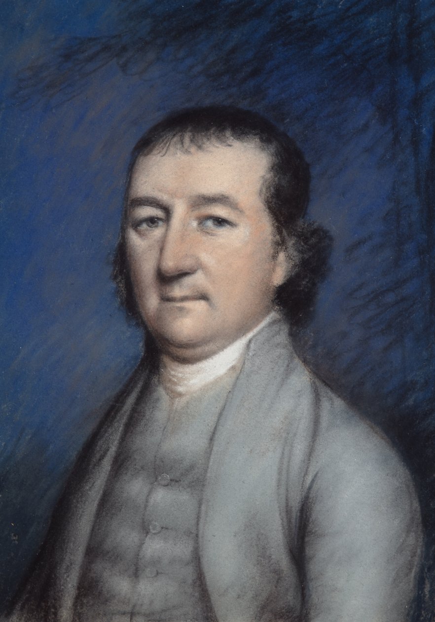 Miers Fisher (pastell på grått papir) av James Sharples