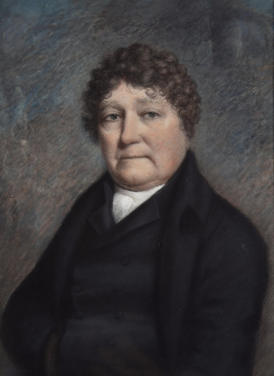 Mr Vanderhorst (pastell på grått papir) av James Sharples