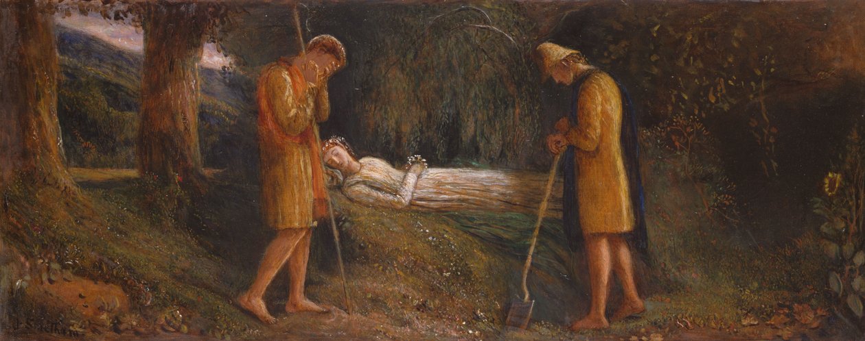 Imogen og hyrdene 1860-1870 av James Smetham