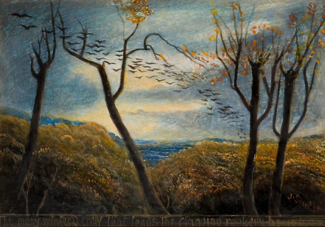 The Many Wintered Crow, 1880. av James Smetham