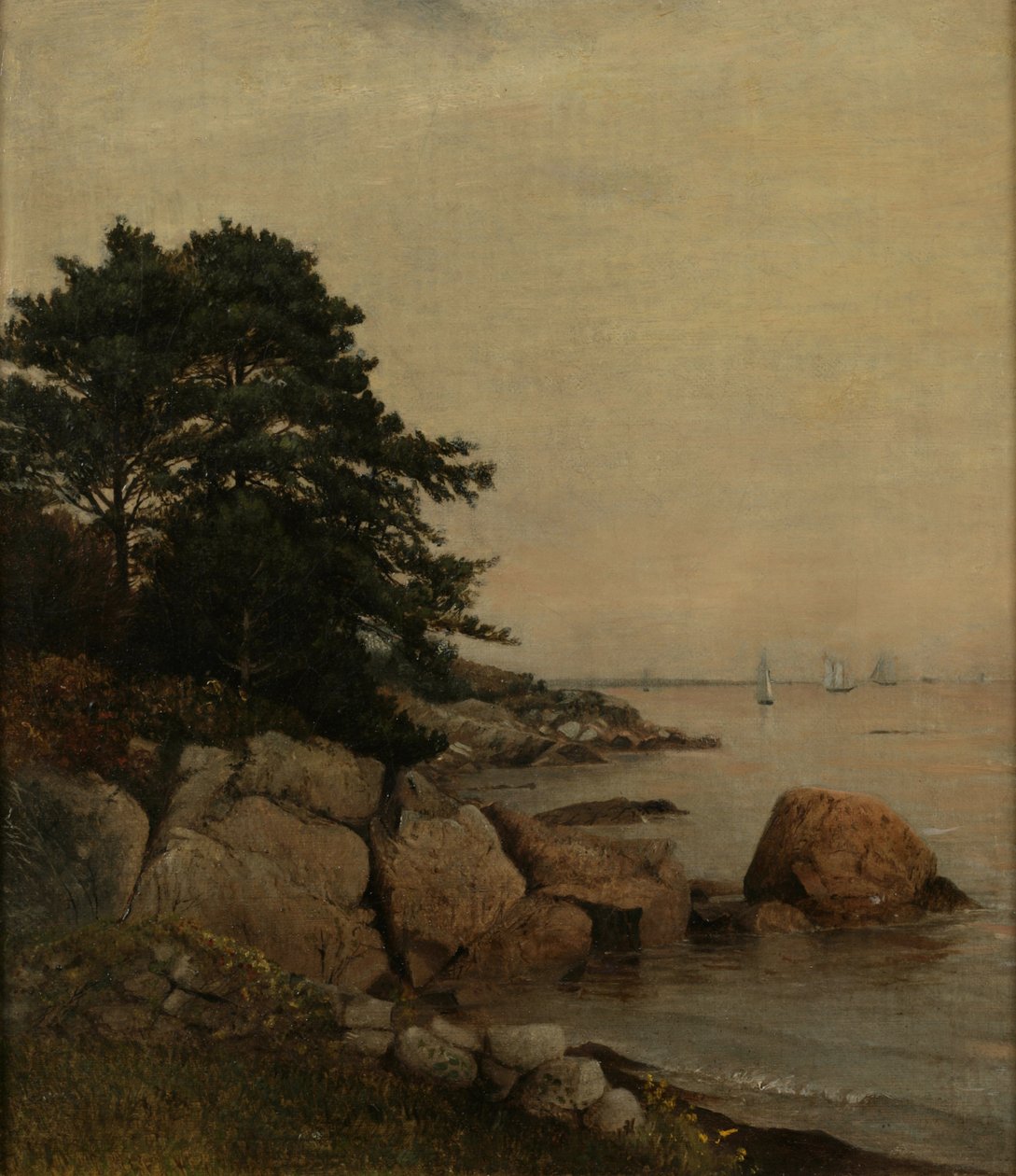 Beverly Rocks, ca. 1860 (olje på lerret) av James Suydam