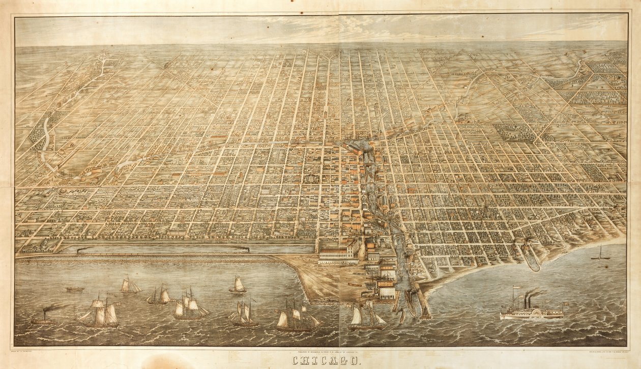 Chicago (farge litho) av James T. Palmatary