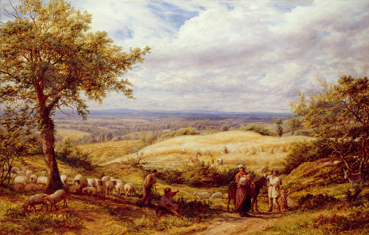 The Wayfarers, ca. 1872 (olje på lerret) av James Thomas Linnell