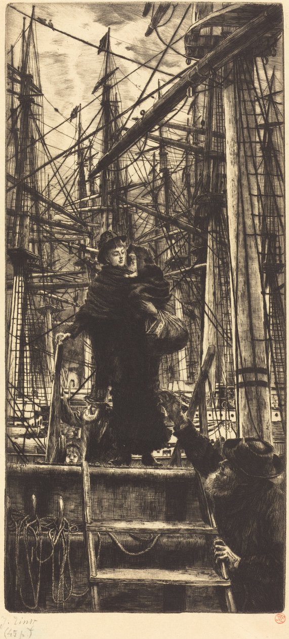 Emigranter, 1880. av James Tissot