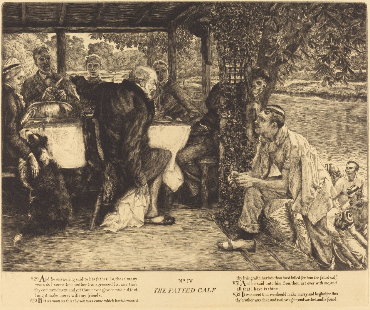 Den fete kalven, 1882. av James Tissot