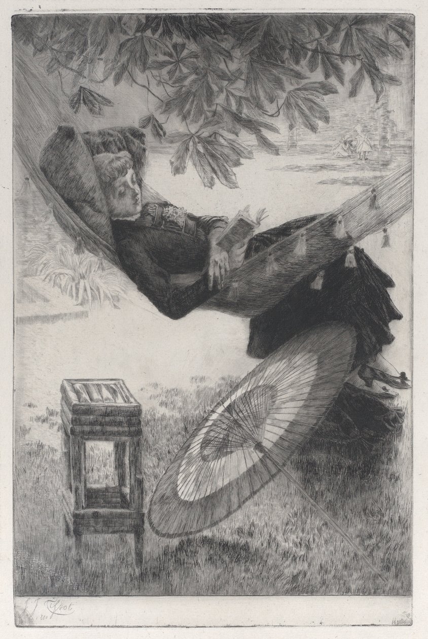 Hengekøyen, 1880. av James Tissot