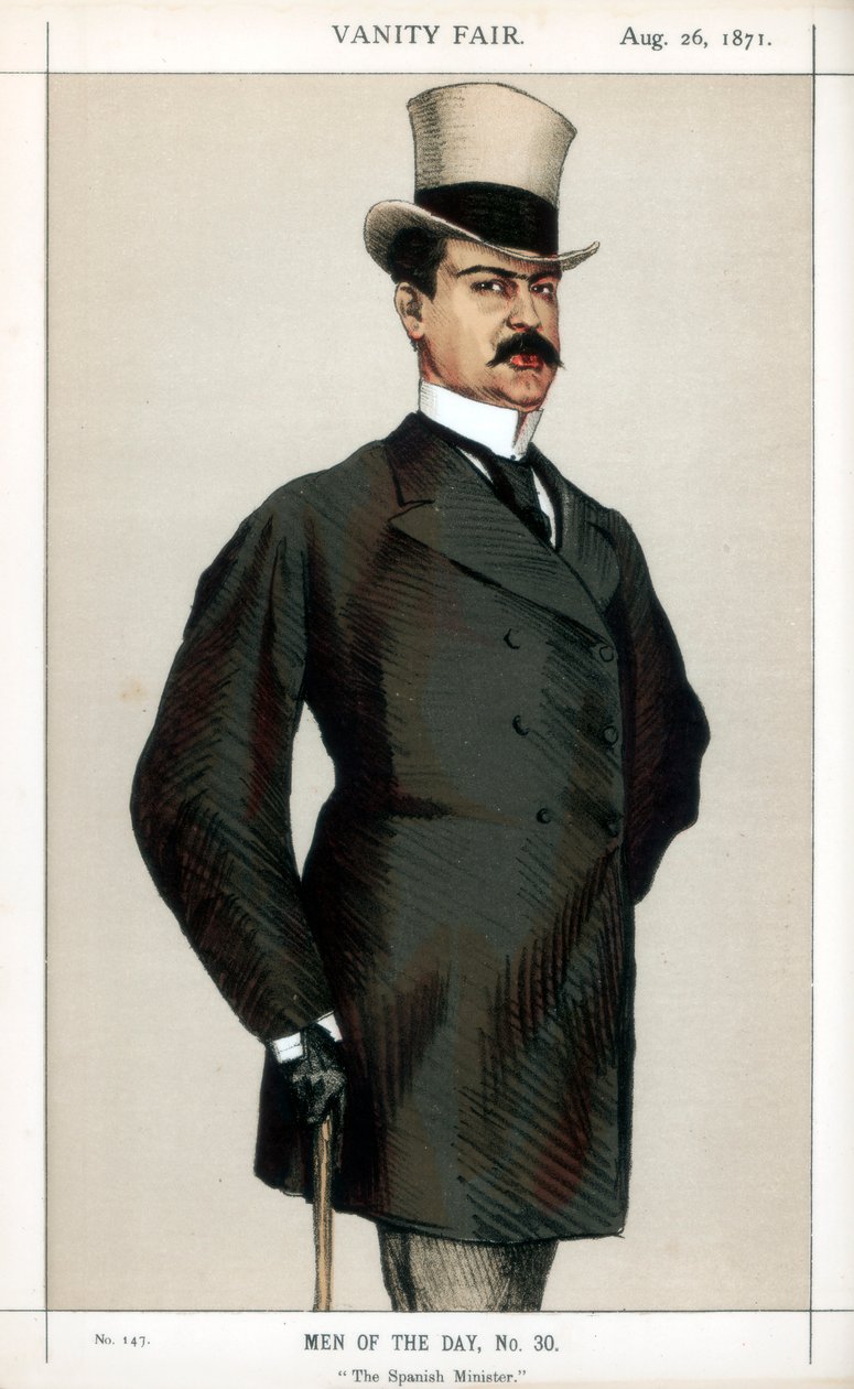 Den spanske ministeren, 1871. av James Jacques Joseph Tissot
