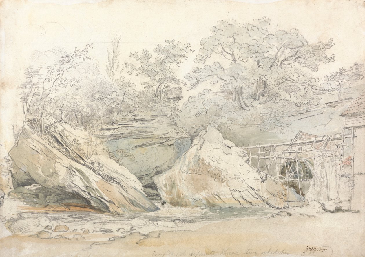 Aberdulais Mill, Glamorganshire av James Ward