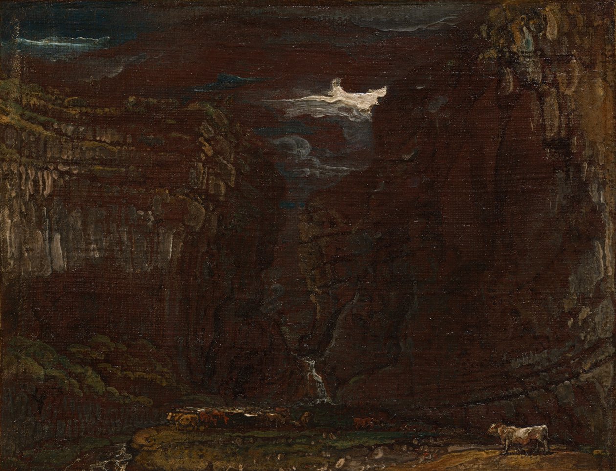 Skisse for 'Gordale Scar' av James Ward