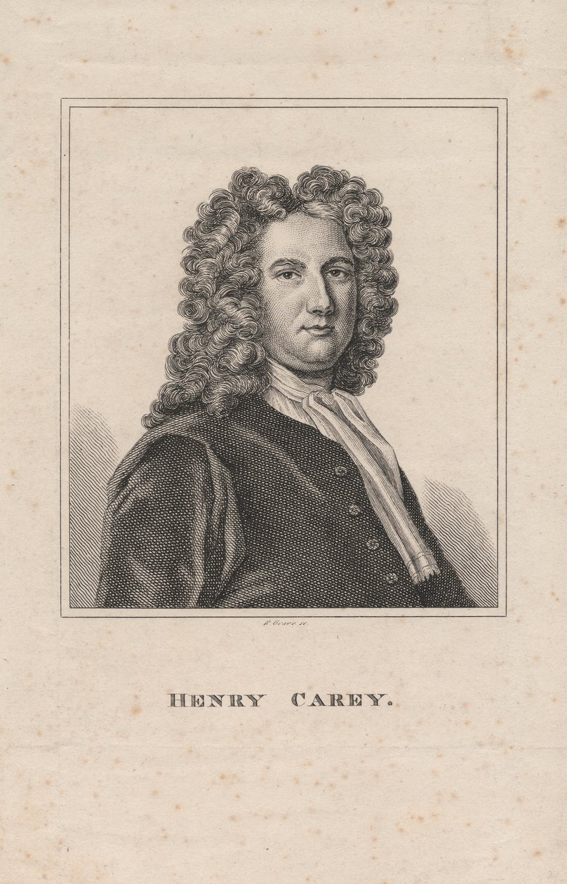 Henry Carey, gravert av R. Grave, ca. 1800 av James Wasdail