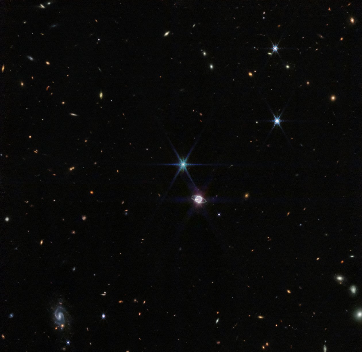Neptune Wide Field (NIRCam) av James Webb Space Telescope (NASA)