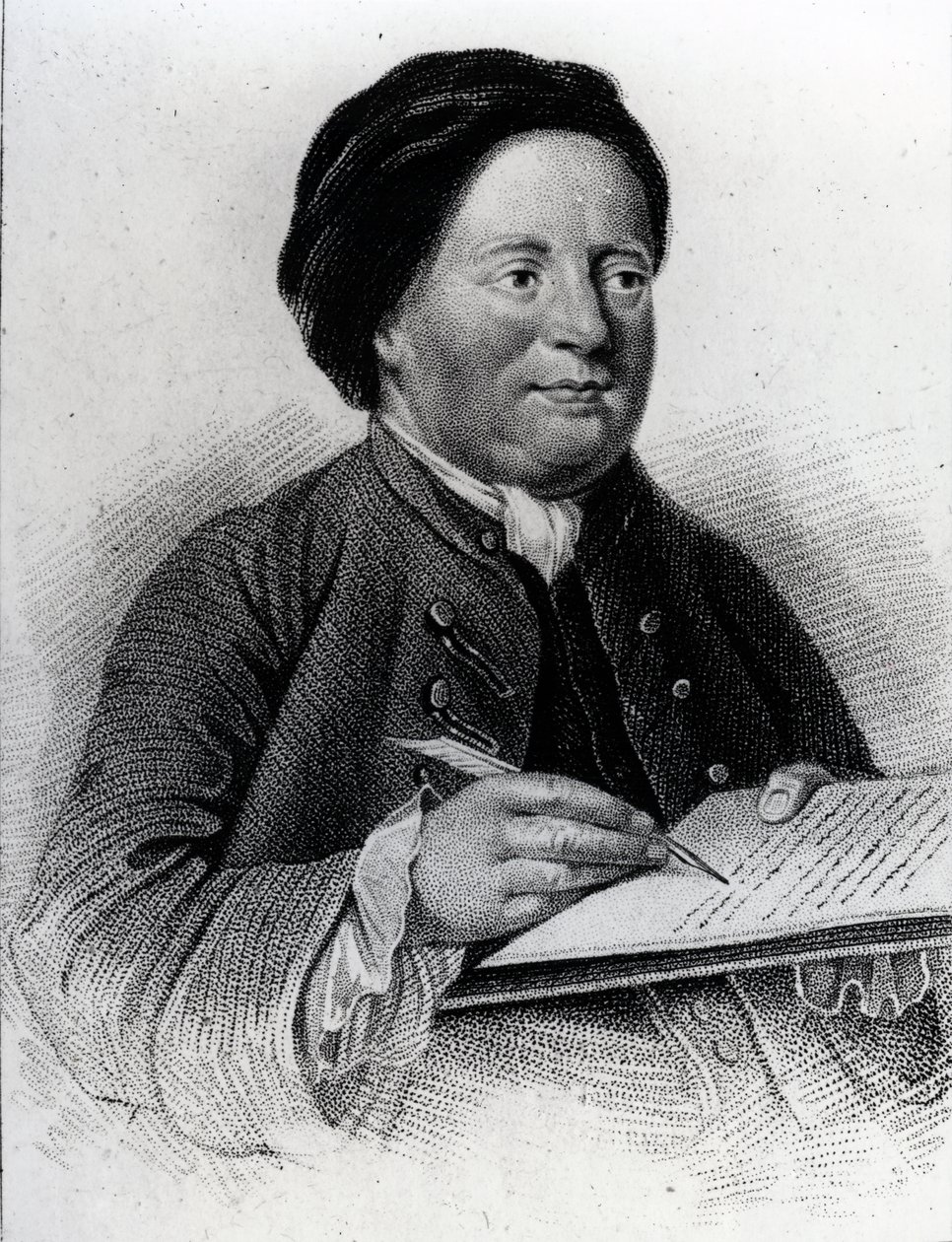 Samuel Richardson (1689–1761) av James, the Elder Hopwood