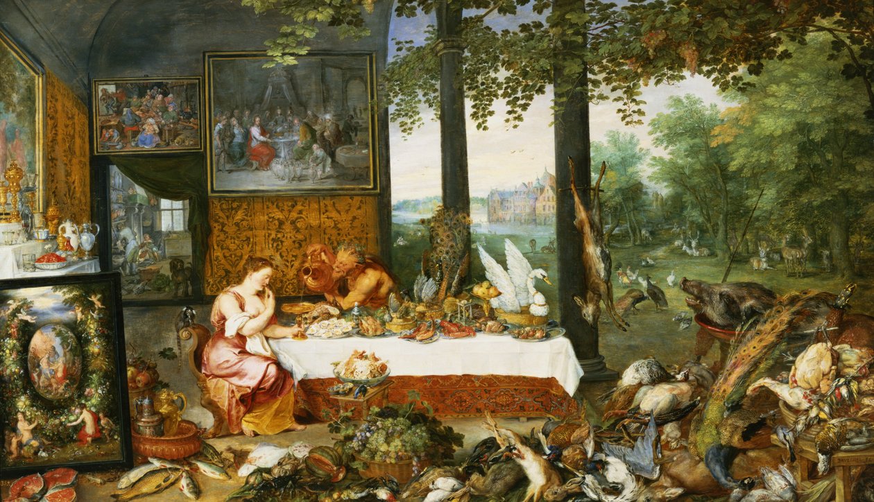 The Sense of Taste, 1618 av Jan and Rubens, P.P. Brueghel
