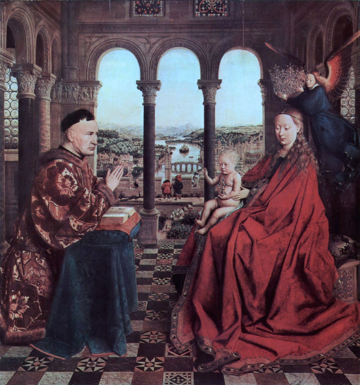 Kansler Rolin ber for jomfruen av Jan van Eyck
