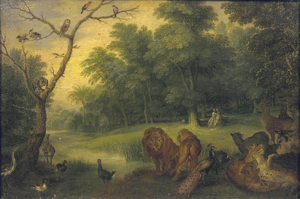 Paradis med Adams og Evas fall av Jan the Elder Brueghel