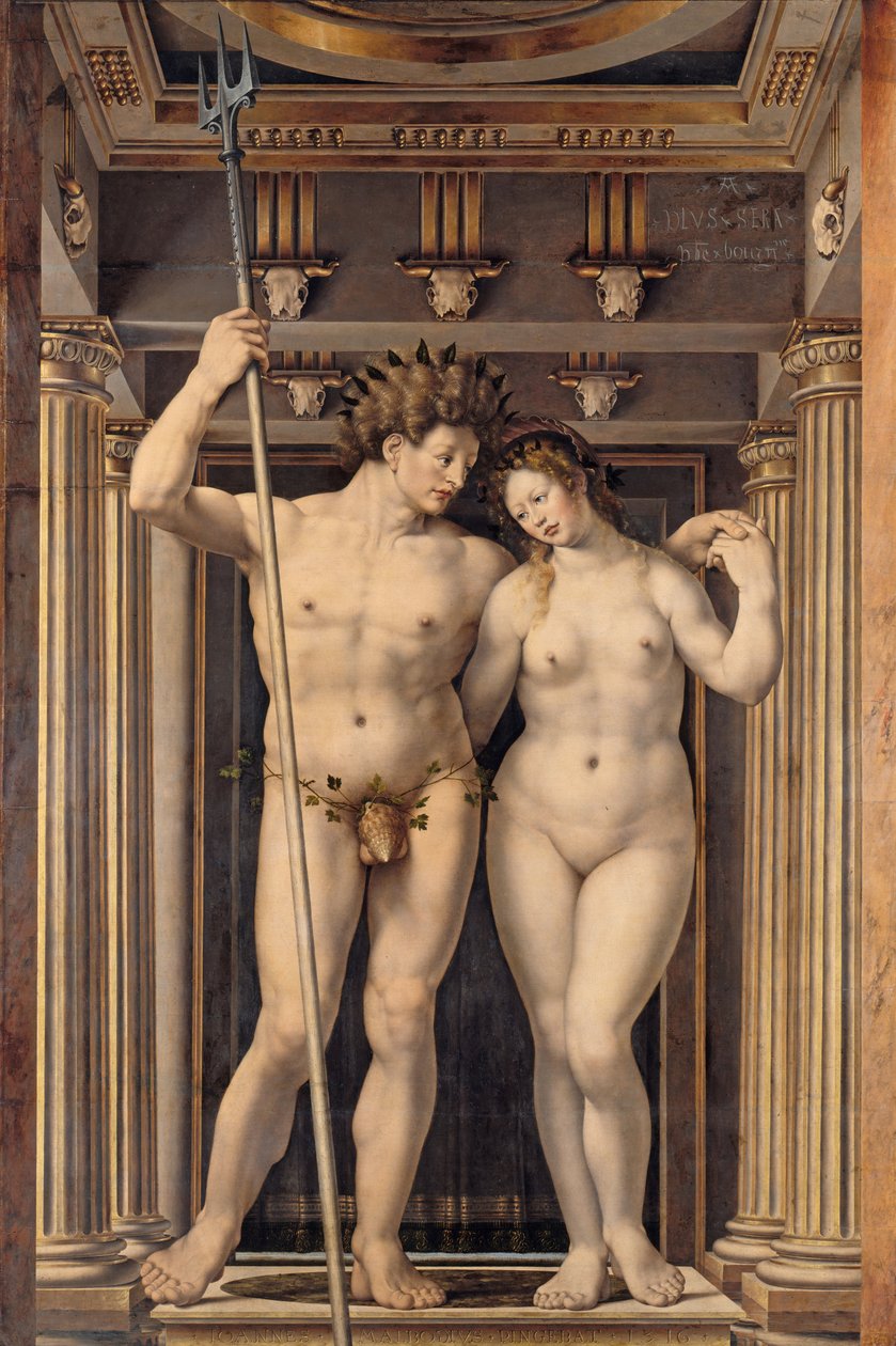 Neptun og amfitritt av Jan Gossaert