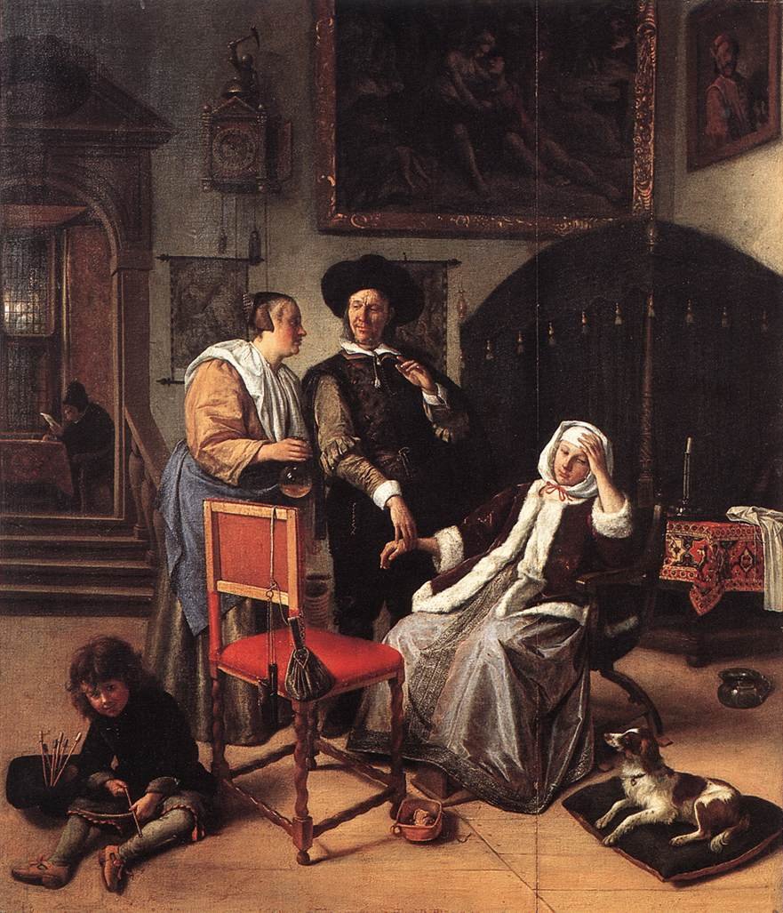 Leger besøker av Jan Havickszoon Steen