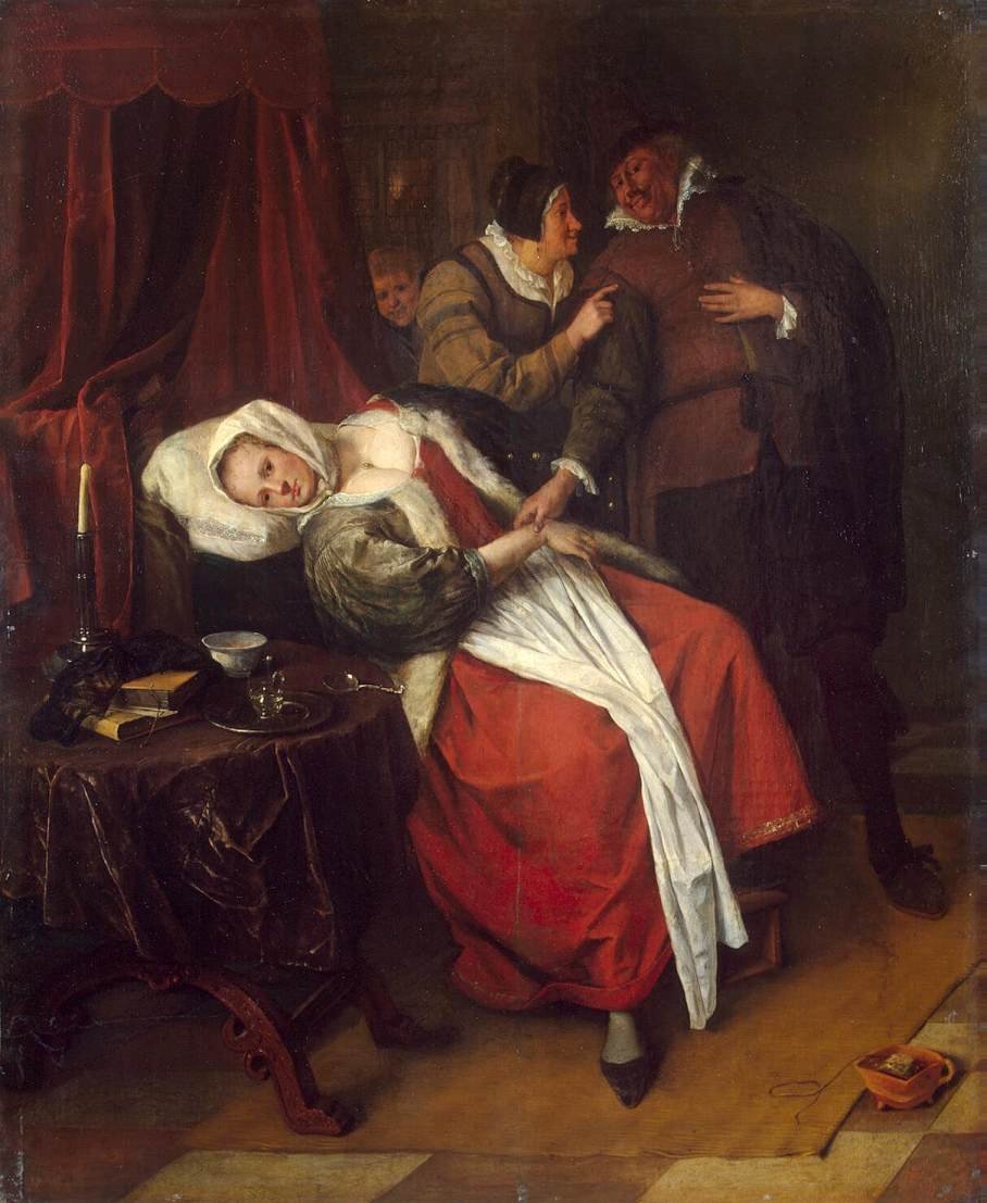 Legene besøker av Jan Havickszoon Steen