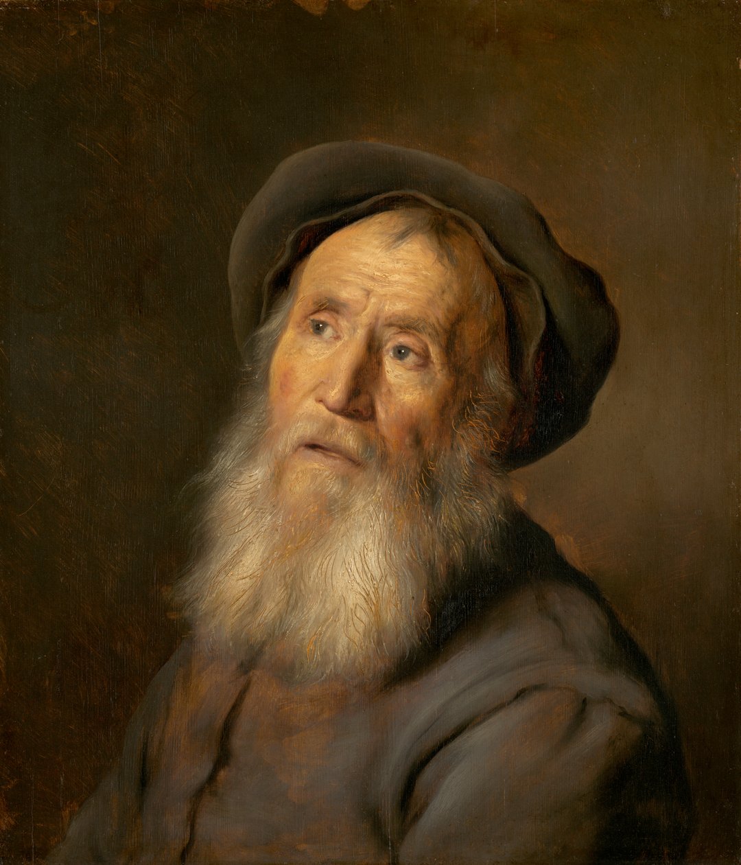 Bearded Man with a Baret av Jan Lievens