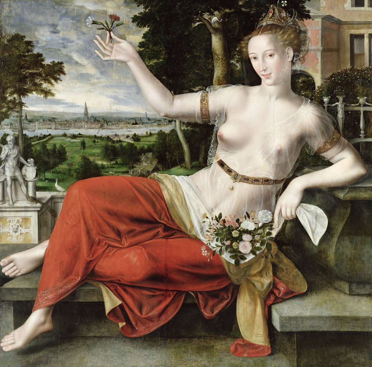Flora, 1559 (se også 149206) av Jan Massys or Metsys