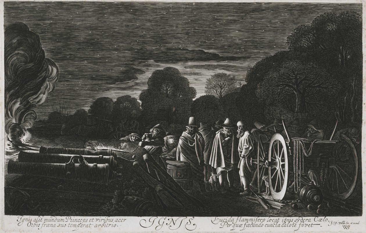 Brann, c. 1614-1622 av Jan Van de Velde