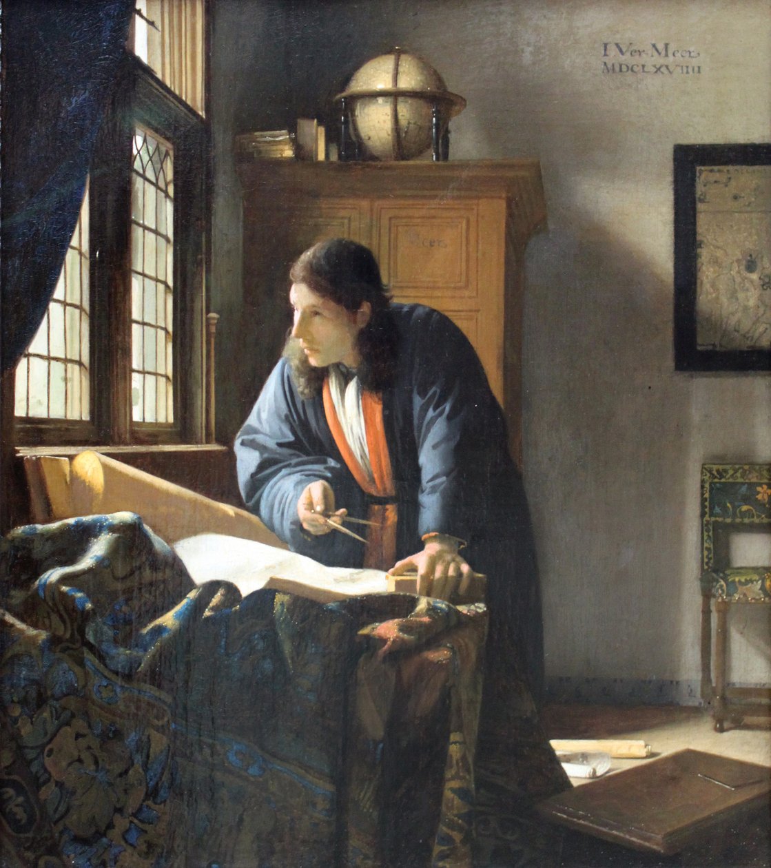 Geografen av Jan Vermeer van Delft