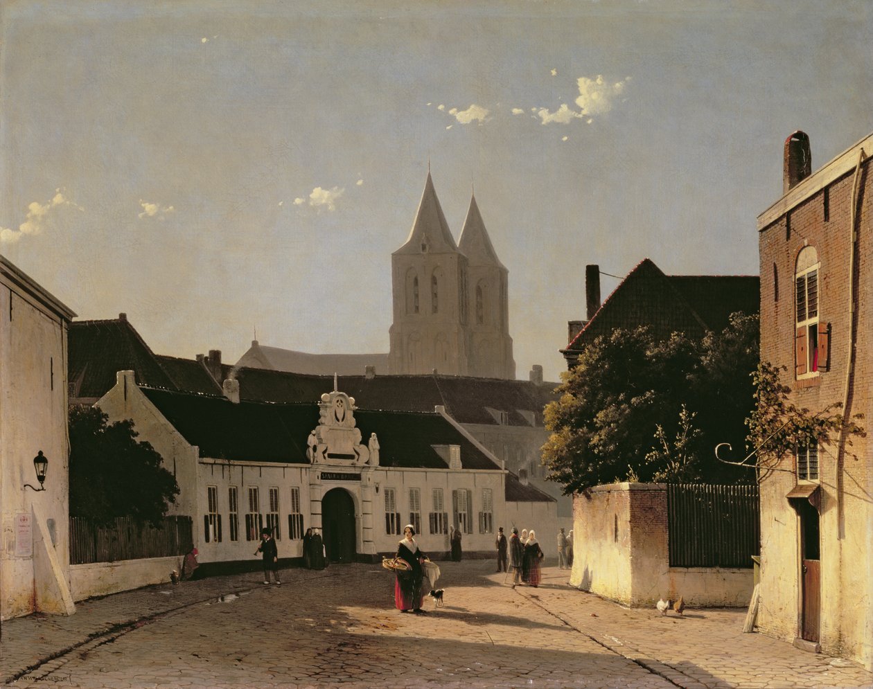 Utsikt over Arnhem, 1851 av Jan Hendrik Weissenbruch