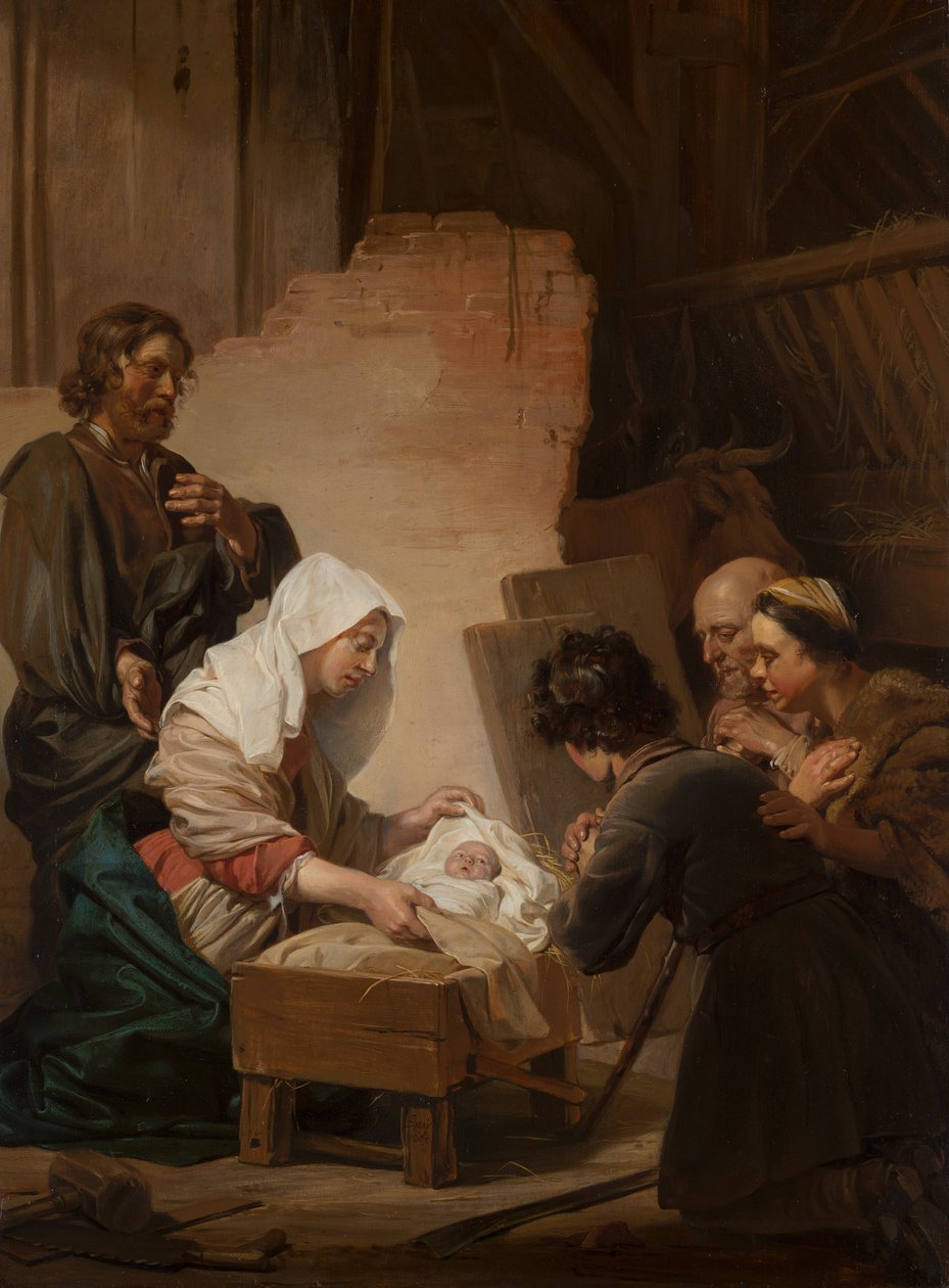 Tilbedelsen av hyrdene av Jan de Bray