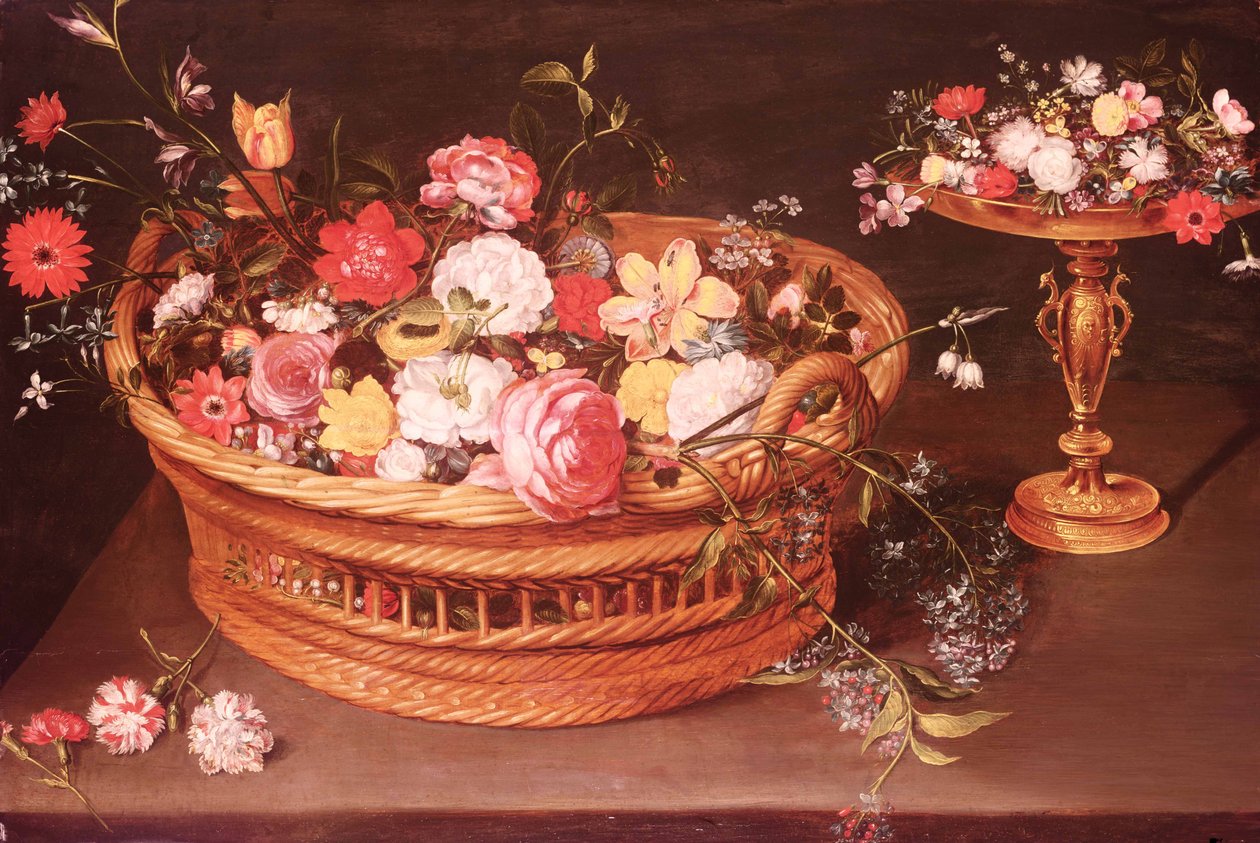 En kurv med blomster av Jan the Elder Brueghel