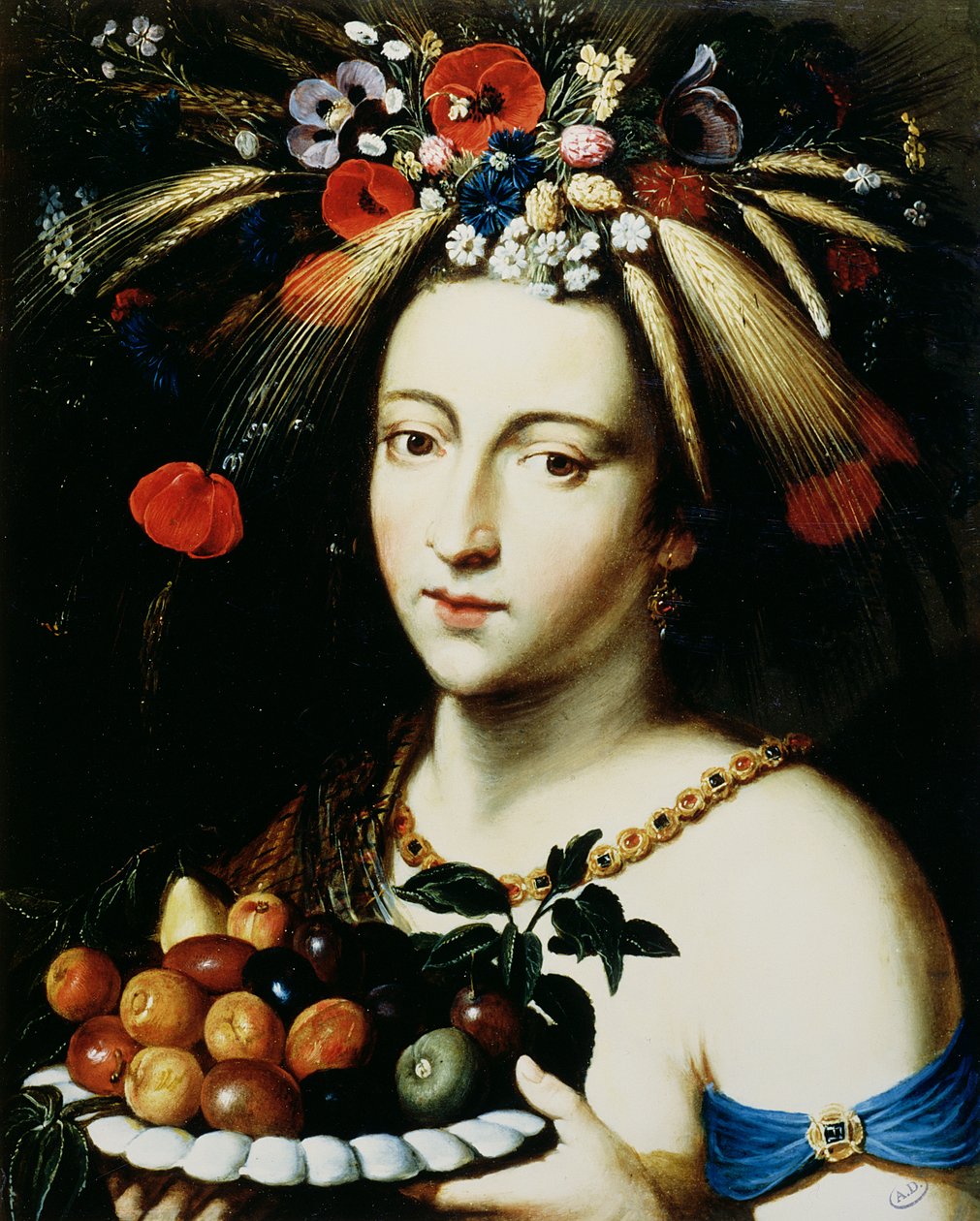 Ceres, gudinnen for overflod, 1600-tallet (olje på kobber) av Jan Brueghel the Younger