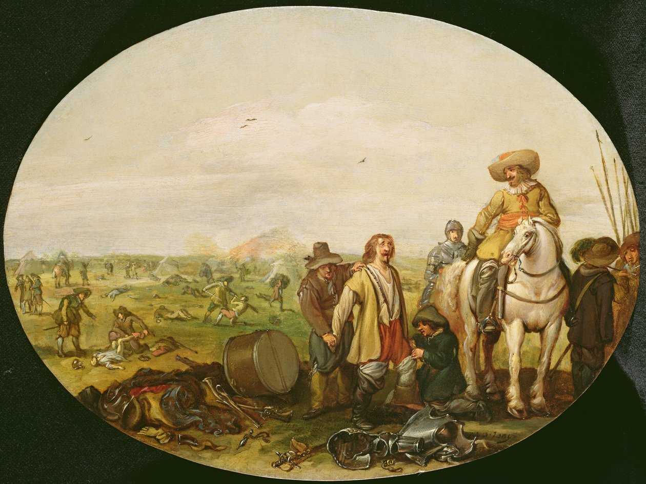 The Aftermath of Battle (olje på kobber) av Jan the Younger Martsen