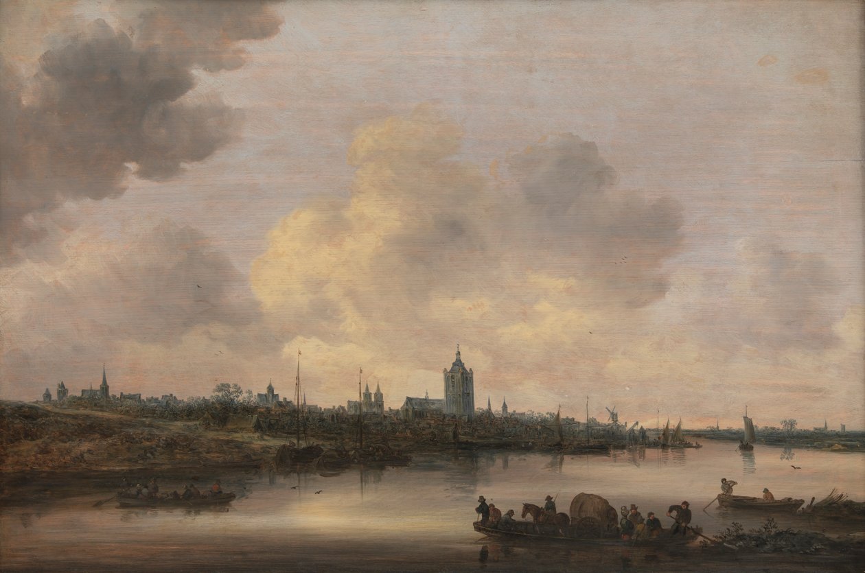 Utsikt over byen Arnhem av Jan Josephsz van Goyen