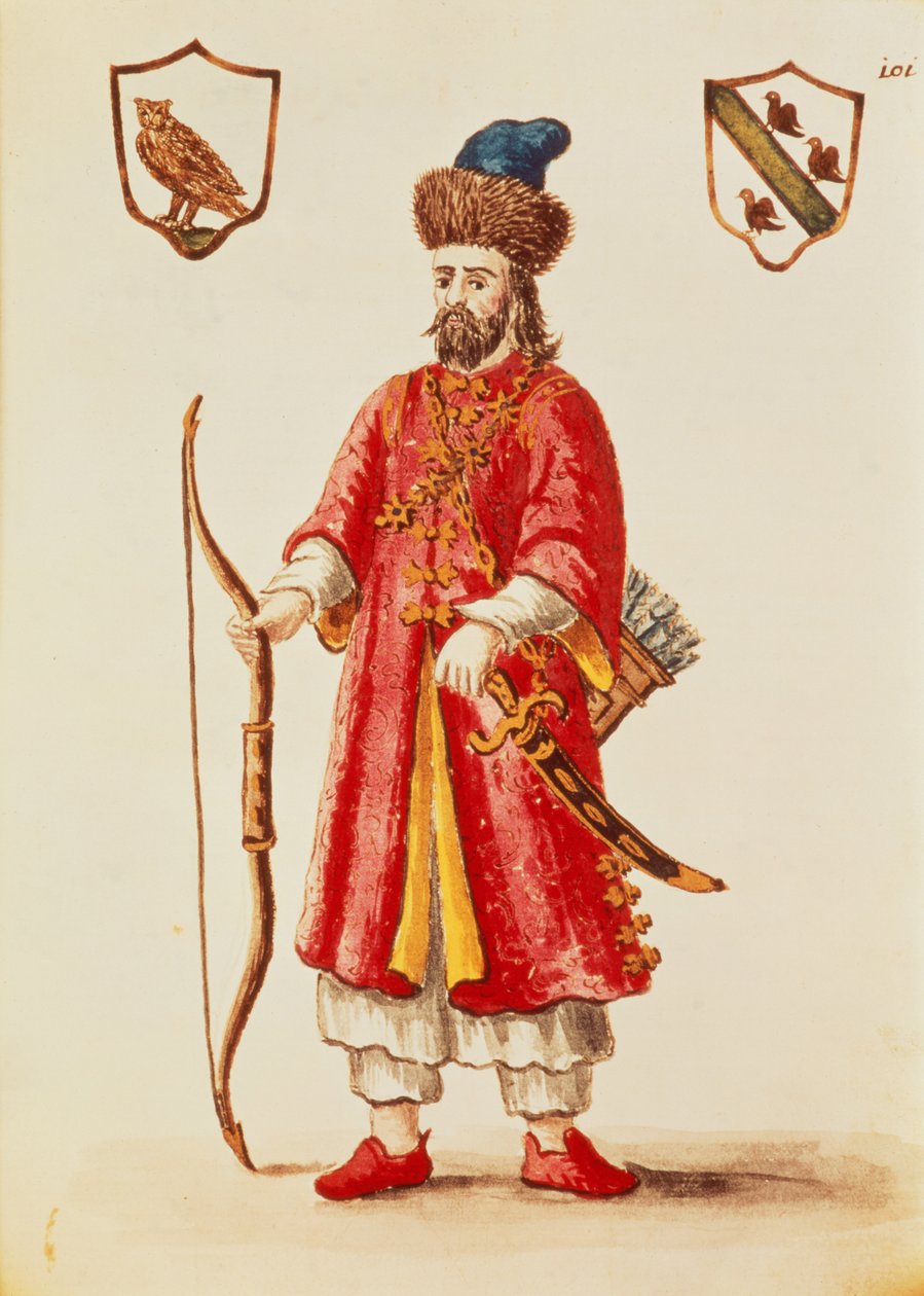 Marco Polo, kledd i tartarkostyme, fra 