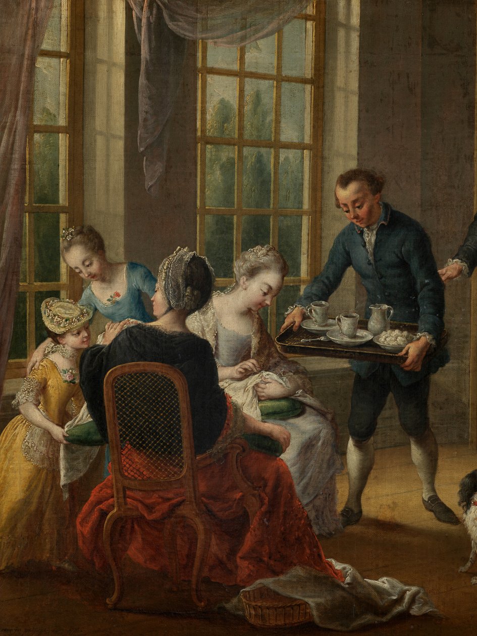 Detalj av ettermiddagste av Jan Anton Garemyn