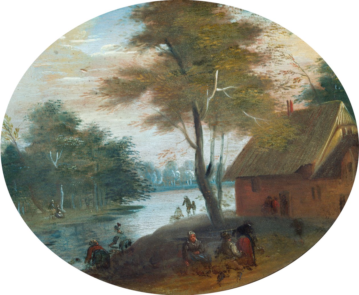 Elvescene av Jan (follower of) Brueghel