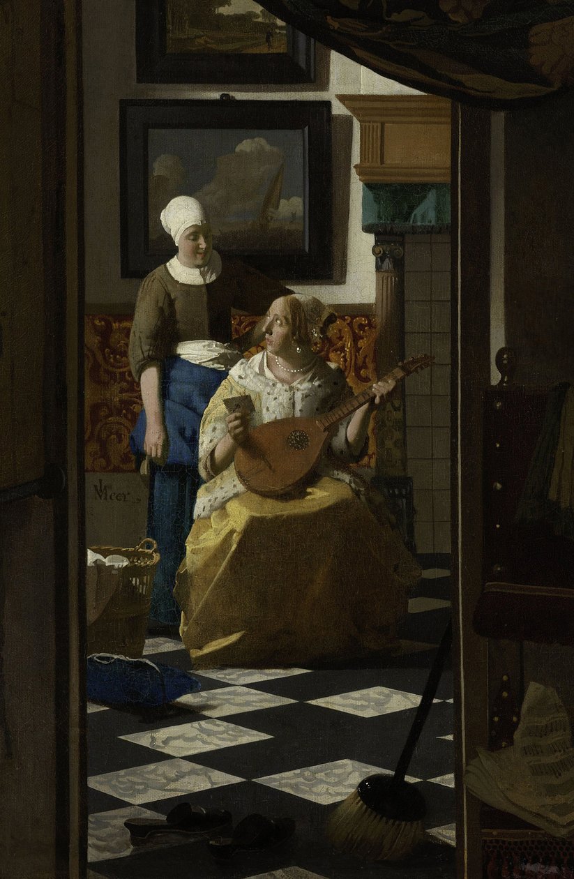 Kjærlighetsbrevet, ca. 1669-70 av Jan Vermeer van Delft