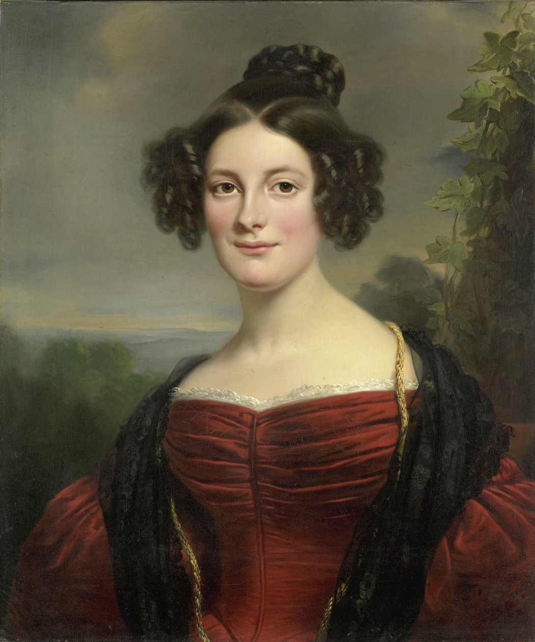 Catharina Annette Fraser (1815-92) av Jan Adam Kruseman