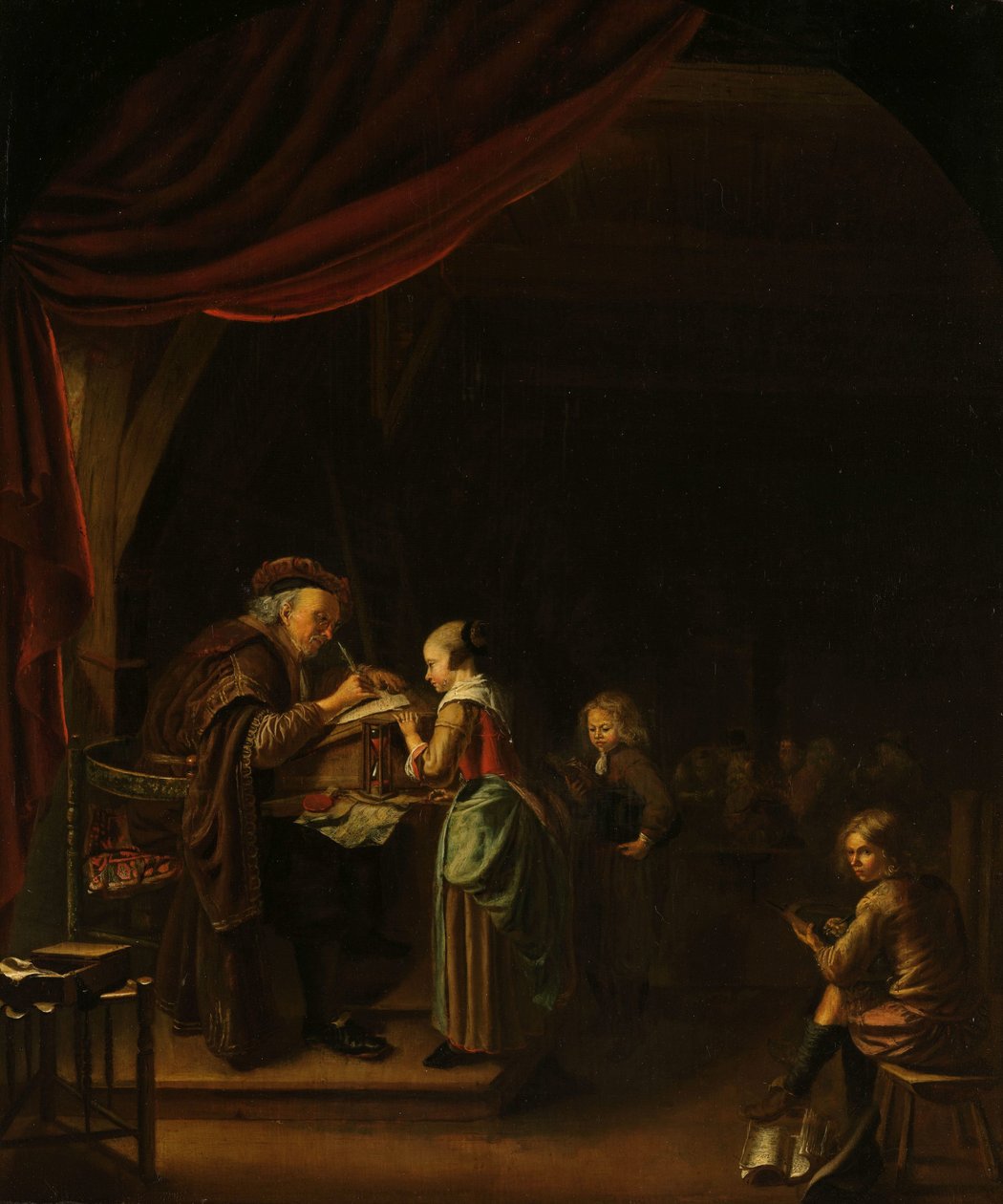 Skolemesteren av Jan Adriaensz. van Staveren (copy after)