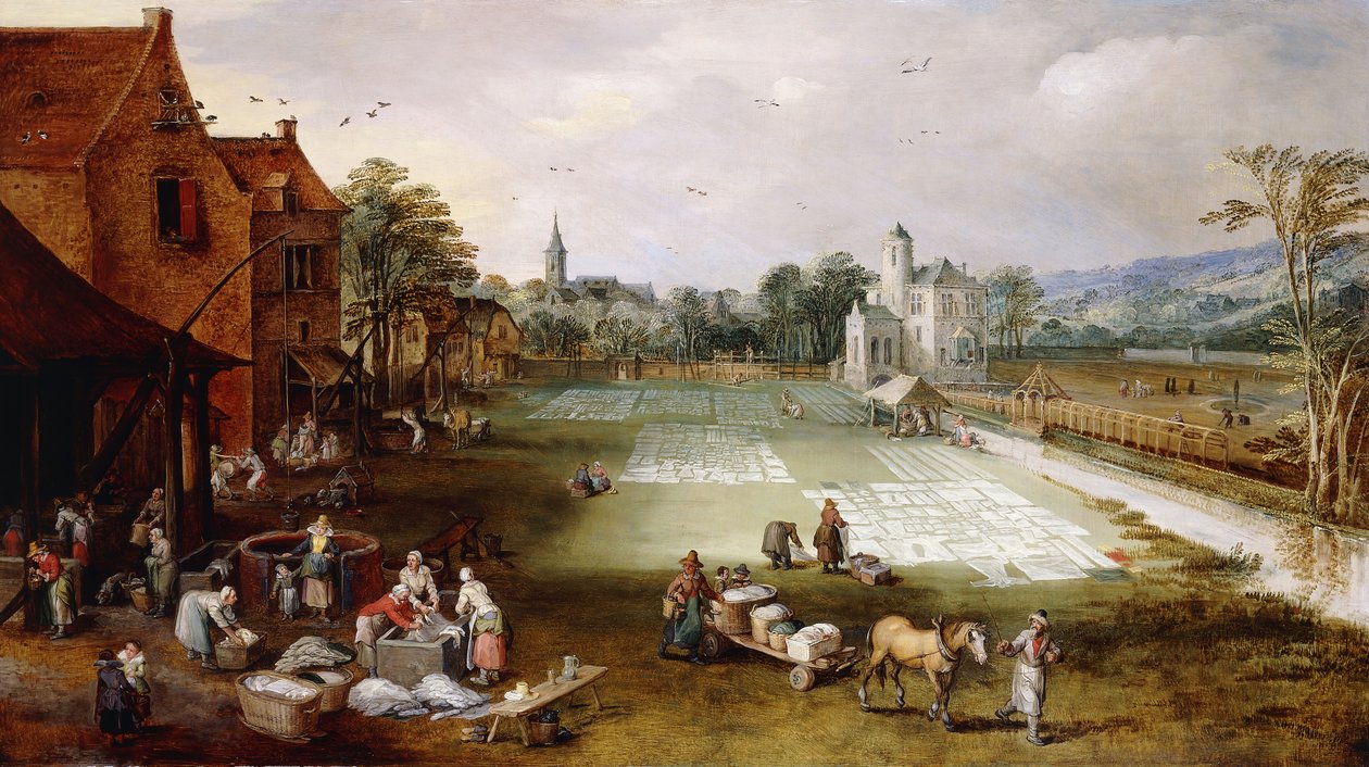 En blekeplass, av Jan Brueghel the Elder