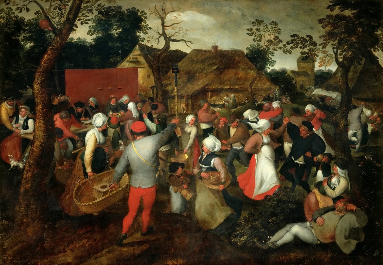 Bryllupsdans, ca. 1600. av Jan Brueghel the Elder